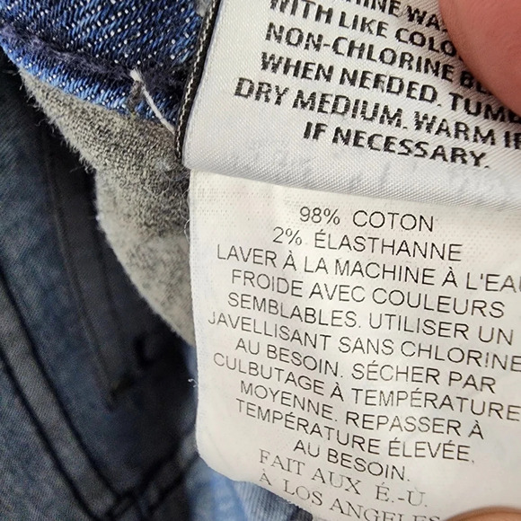 Hudson Boot Cut Dark Wash Jeans Back Flap Pocket Size 28 Made in USA - Picture 14 of 16